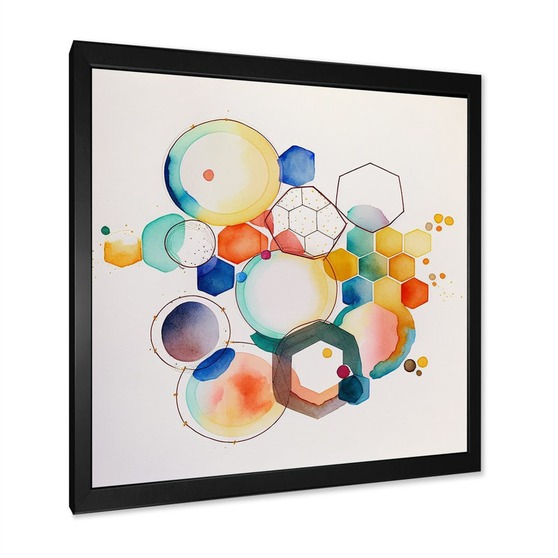 «Multi-Color Circular Abstract IV», reproduction de cadre photo sur toile