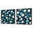 Nautical Allure Polka Dots Pattern - Abstract Shapes Square Collage Set Of 2-101861057-101861058