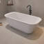 67" Freestanding Soaking Acrylic Bathtub