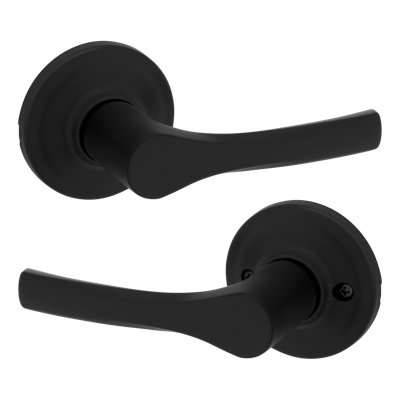 Henley Matte Black Door Lever