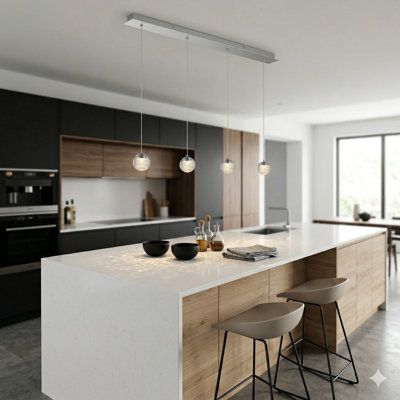 Heatherly 4 - Light Kitchen Island Pendant