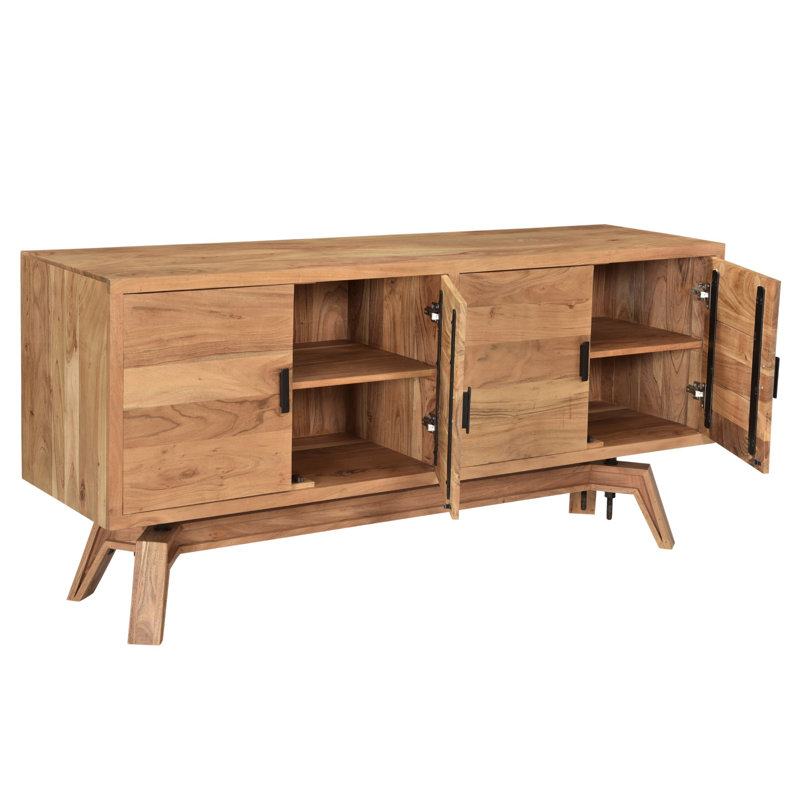 Buffet bois d’acacia po de largeur 70 po Waxman