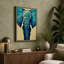 Frontal Elephant Modern - Print-136716187-136716185