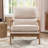Tayla 25.59'' Wide Upholstered Fabric Accent Armchair With Solid Wood Leg-1720568423