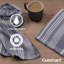 Cuisinart Oven Mitts & Tea Towel Set with Herringbone Mini Mitt Oven Mitts & Tea Towels