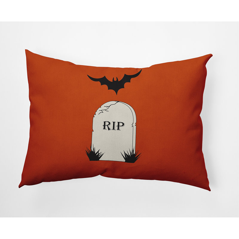 Coussin intérieur / extérieur Witches Brew, 14 po x 20 po, Orange