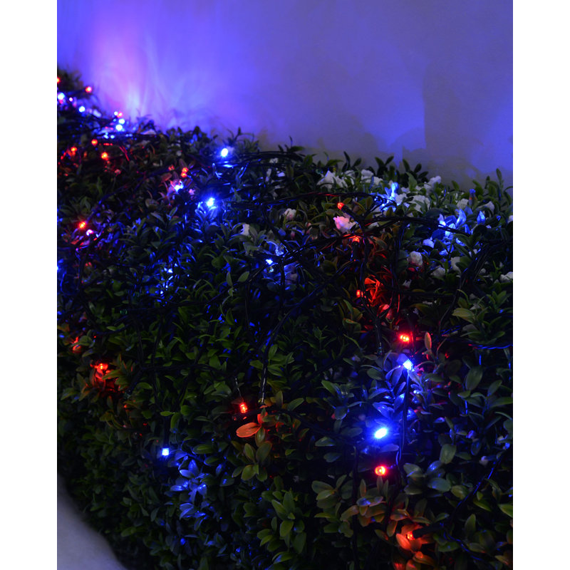 0.13cm LED Battery Powered 200 - Bulb Paper Lantern String Light, Multi-colour