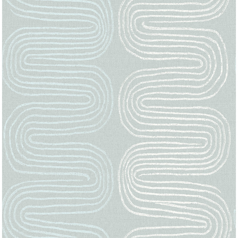 Rouleau abstrait Freddy, Bleu pâle