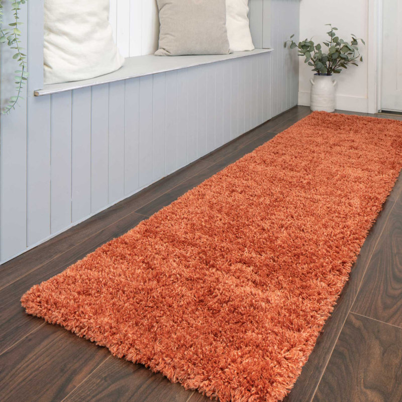 Anastyn Solid Colour Shag Area Rug, Runner 60 x 240cm