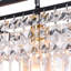 Fircrest 5-Light Island Rectangle Crystal Chandelier