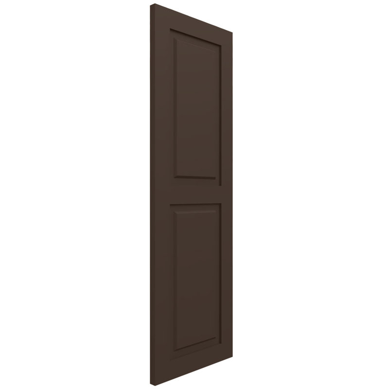 Volets en PVC True Fit, Brun raisin, 15", 43"