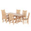 Ensemble de salle à manger rectangulaire pour 6 personnes 70 "" Laguna-74874604