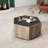 Hexagonal Retro Coffee Table With Dual Drawers