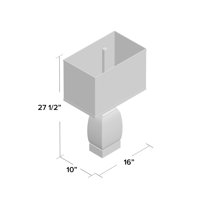 Lampe de table 27,5 po Dumai