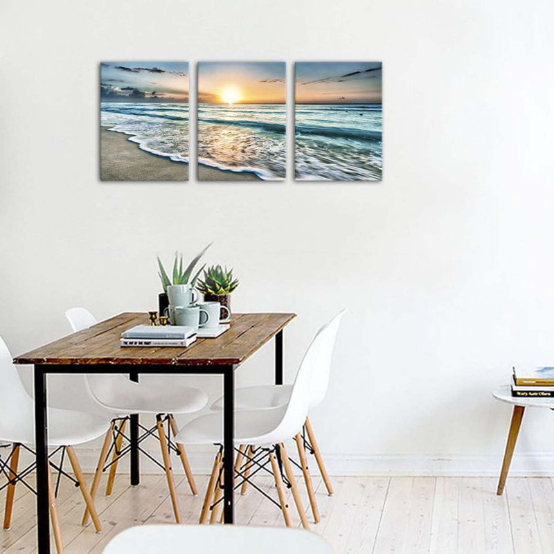 3 Piece Wrapped Canvas Print, 60 cm H x 40 cm W