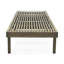 Chaise longue grise en bois - Chaise longue d'extérieur inclinable pour des moments de détente avec siège réglable et confort