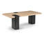 Table basse et plateau en travertin véritable Jaeyon