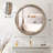 Eberlein Wood Round Wall Mirror-1284972873