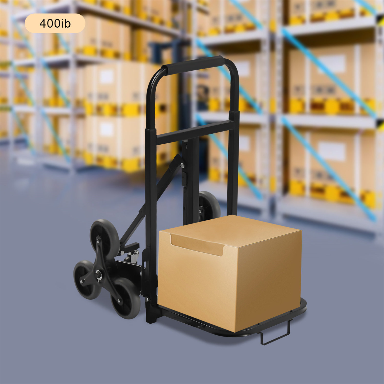 220 Lb. Capacity Foldable Hand Truck Dolly