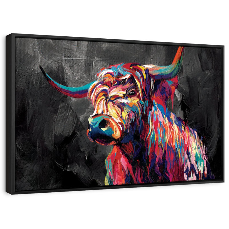 Animal «Cow Abstract», H 43 po x l 29 po