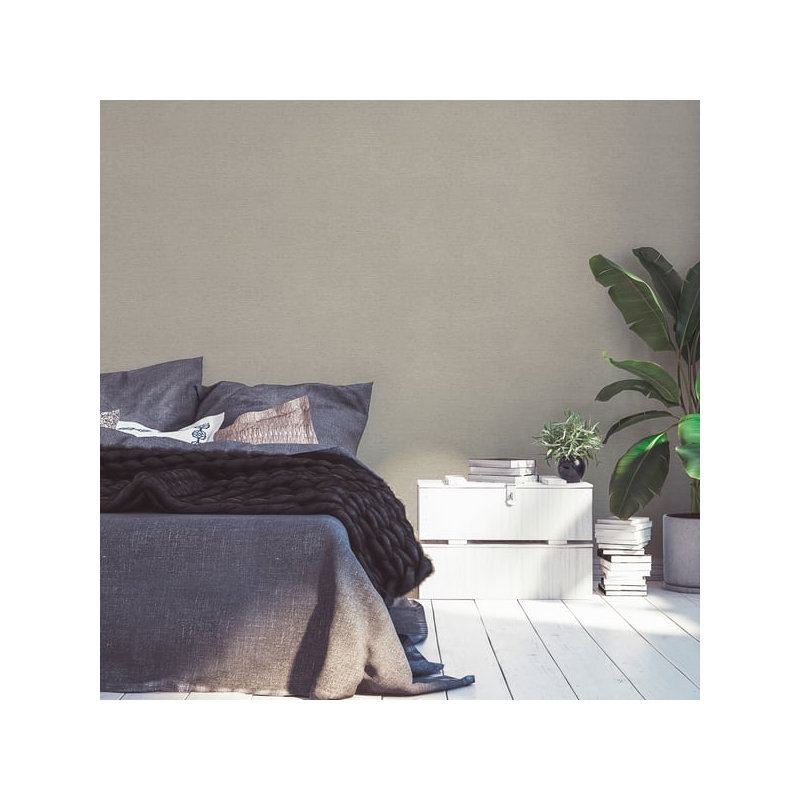 Flourish 10.05m x 53cm Textured Wallpaper Roll, Bronze