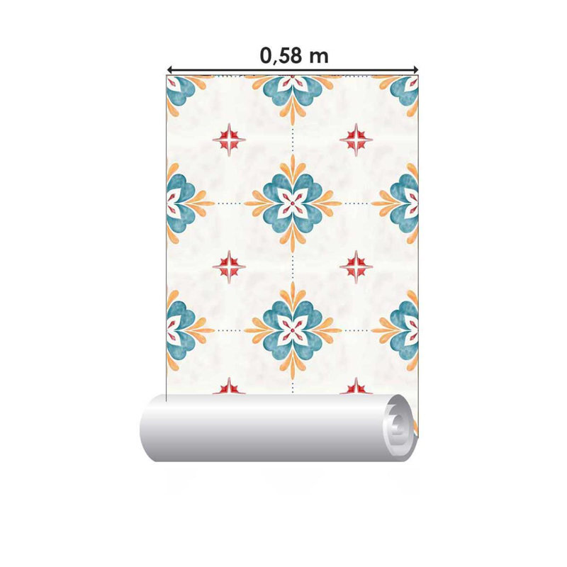 Rouleau de papier peint pelez et collez, L 126 po x l 24 po