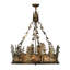Rustic Lodge 4 - Light Glass Chandelier