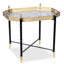 Pewter Octagon Tray with Gold Table-1690664564