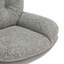 Cedrie Upholstered Tweed Swivel Standard Recliner With Footstool-466185700