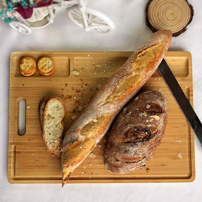 Organic Bamboo Cutting Board for Kitchen