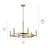Tolani 6 - Light Wagon Wheel Chandelier-738509872-707100414