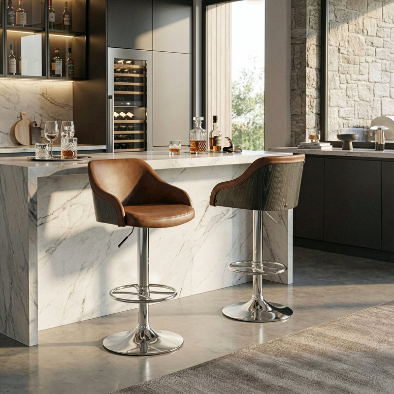 Tabouret tournant à hauteur réglable Buker