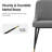 Modern Fabric Upholstered Dining Chairs with Ergonomic Backrest, Golden Metal Legs-348058550
