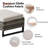 Hansencamp 6-Piece All Weather Wicker Patio Conversation Set With Swivel Gliders, Ottomans And Split Fire Pit Table-954888728-954888729