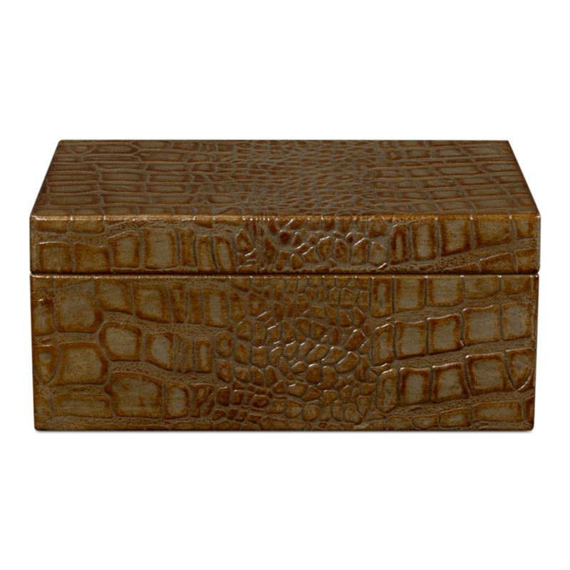 Shagreen Handmade Decorative Box, Green