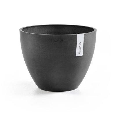 Ecopots Antwerp Indoor/Outdoor Modern Recycled Plastic Flower Pot Planter