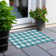 Colzie Flatweave Gingham Indoor / Outdoor Rug