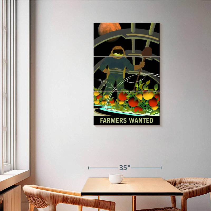 Oberle Mars Explorers Wanted Poster V, 57" H x 36" W