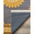 Notton Yellow Gray Oriental Machine Printed Cotton Polyester Area Rug-1653302407