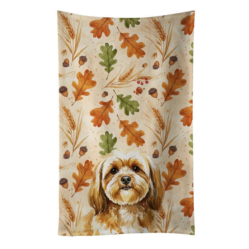 Serviette de cuisine tricolore Sheltie, Gold Lhasa Apso