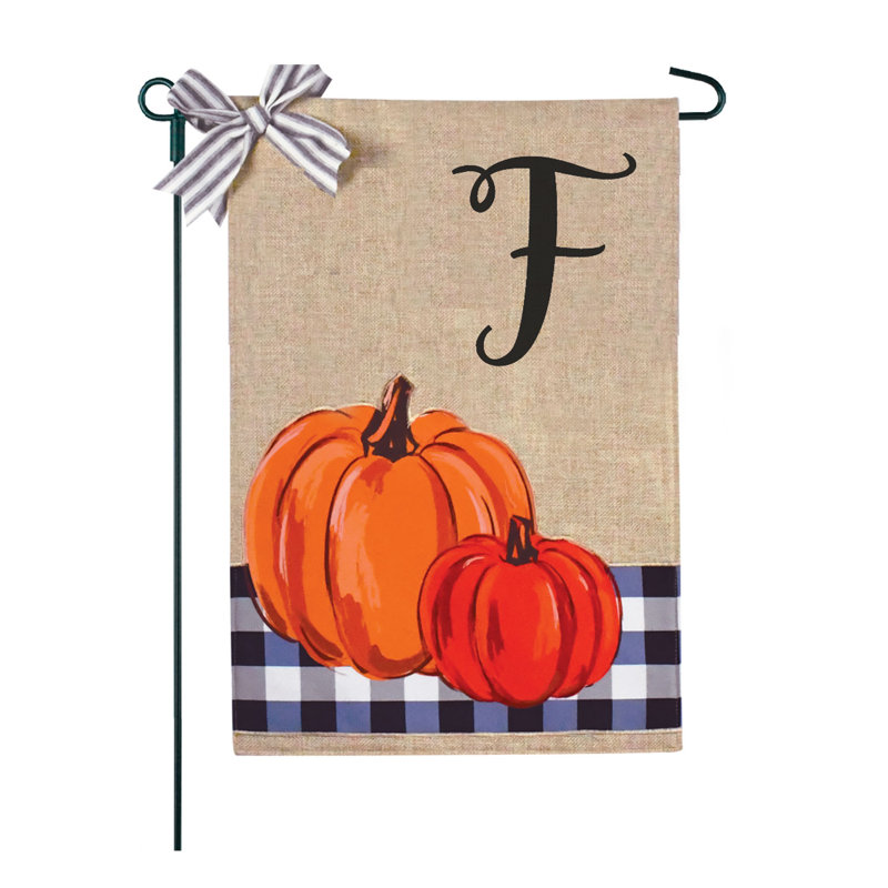 Monogramme Buffalo Check Pumpkins
