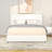 Criselle Bed Frame with Headboard Boucle Bed Frame with 4 Drawers Storage Bed Adjustable Headboard