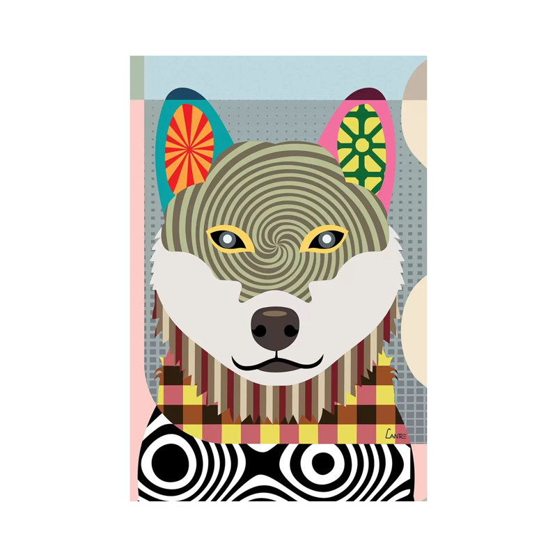 Shiba Inu by Lanre Studio - Wrapped Canvas Print, 101.6 cm H x 66.04 cm W x 1.91 cm D