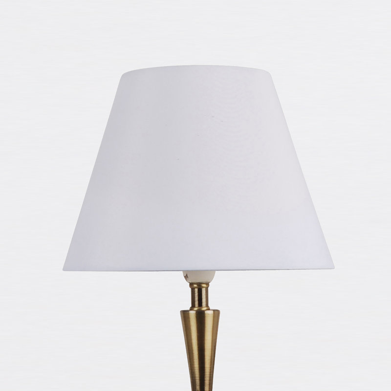 Avonmore Metal Lamp, White, Chrome