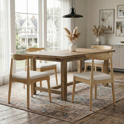 Chaise d'appoint en bois massif 