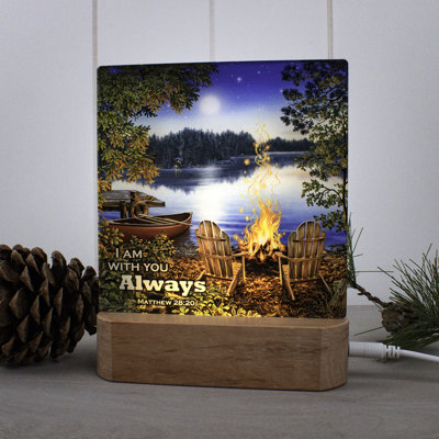 Lakeside W/ Scripture Night Light