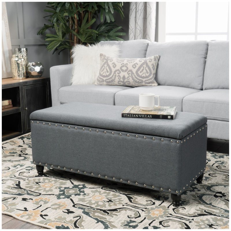 STORAGE OTTOMAN, Gris anthracite