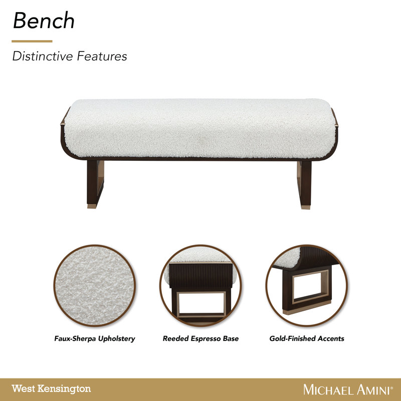 West Kensington Accent Bench, Brown
