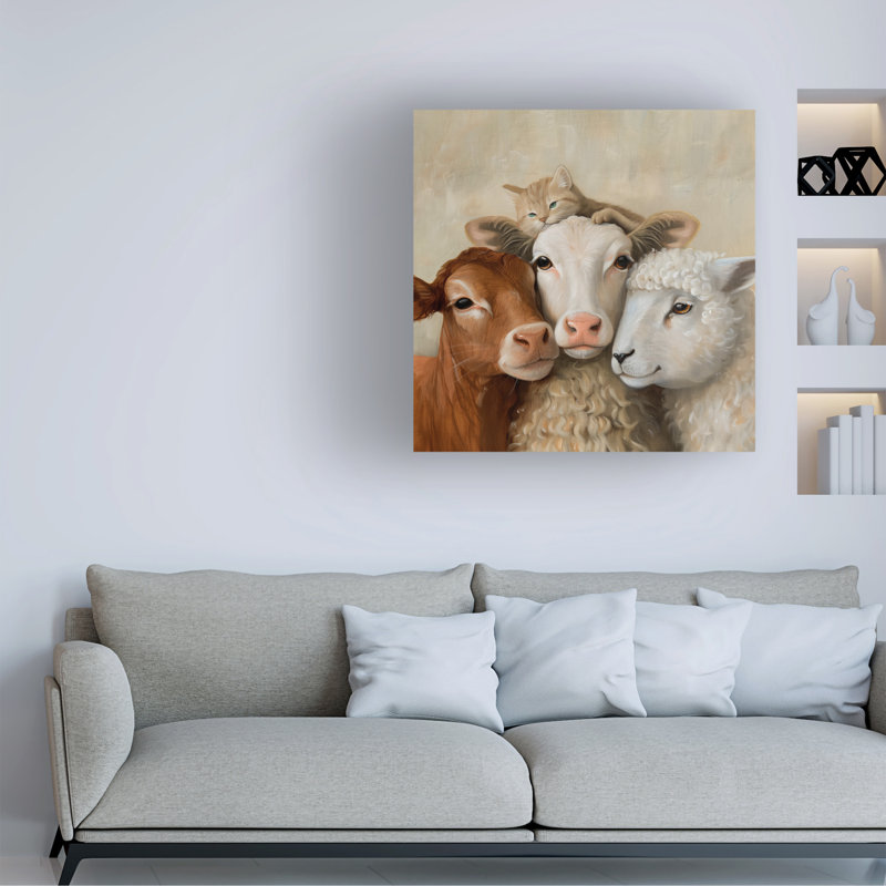 Art sur toile Sasha Hugs_ALI73123, H 14 po x l 14 po