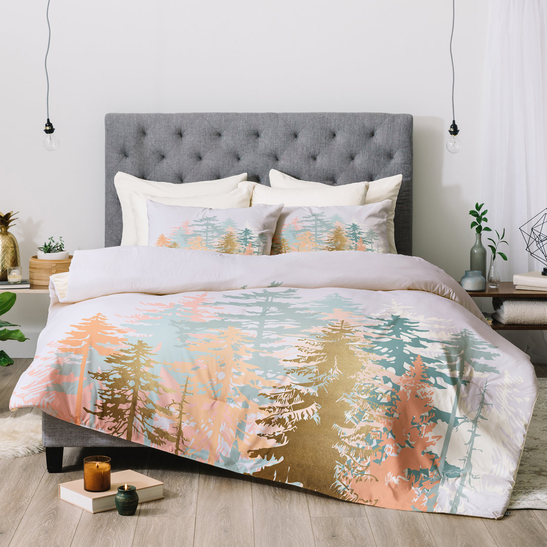 Modern & Contemporary Floral Comforter Deny Designs